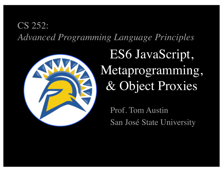es6 javascript metaprogramming object proxies