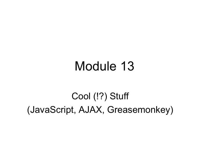 module 13