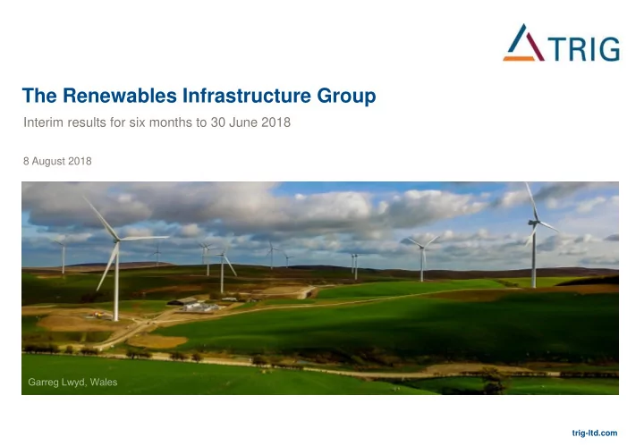the renewables infrastructure group