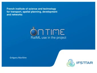 Grgory Marlire  www.ifsttar.fr Institut franais des sciences et technologies des transports,