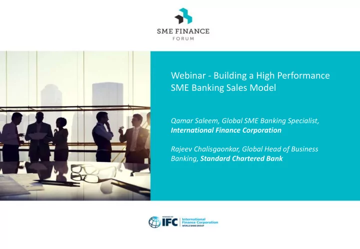 sme banking sales model