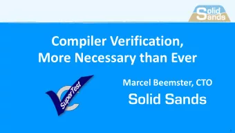 Solid Sands  1  Selection of our Customers  2  The Seventies - CISC  68000  6502  6800  8086  Z80