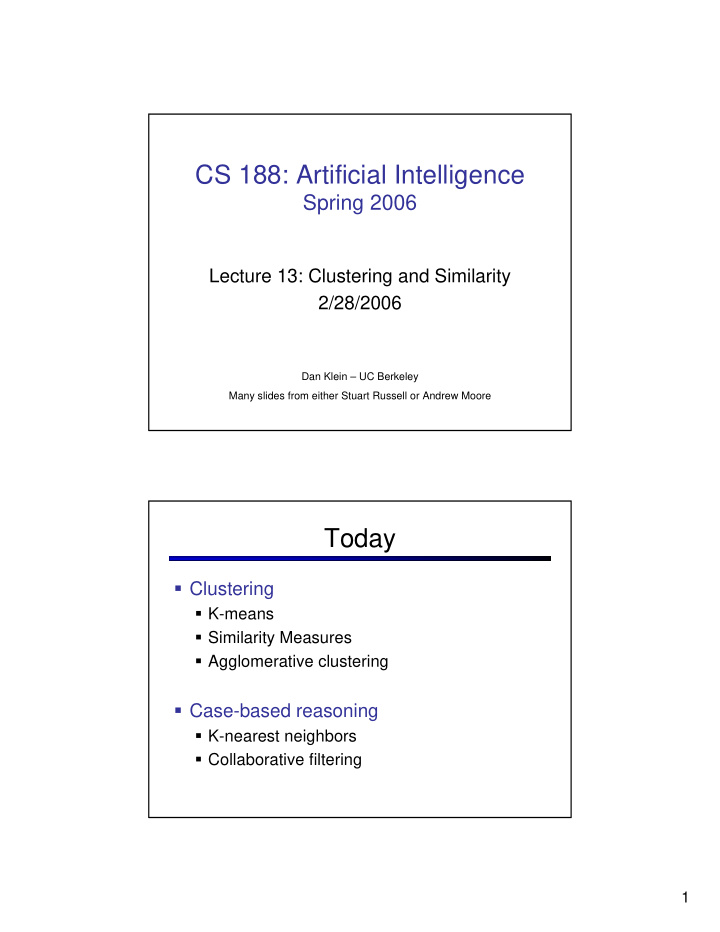 cs 188 artificial intelligence