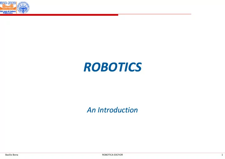 robotics robotics