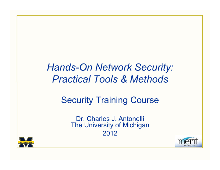 hands on network security practical tools methods