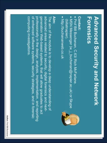 Author: Bill Buchanan Author: Bill Buchanan Author: Bill Buchanan Author: Bill Buchanan Author: