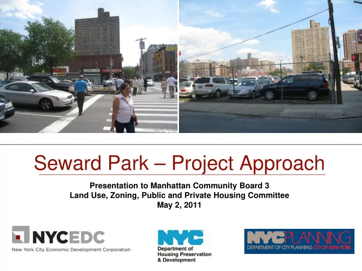 seward park project approach