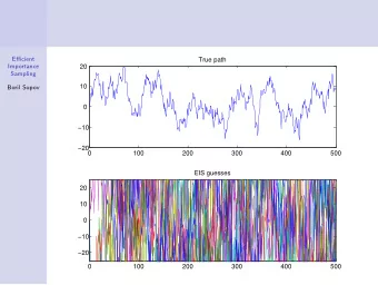 True path  Importance  20  Sampling  10  Boril Sopov  0  10  20  0  100  200  300  400  500