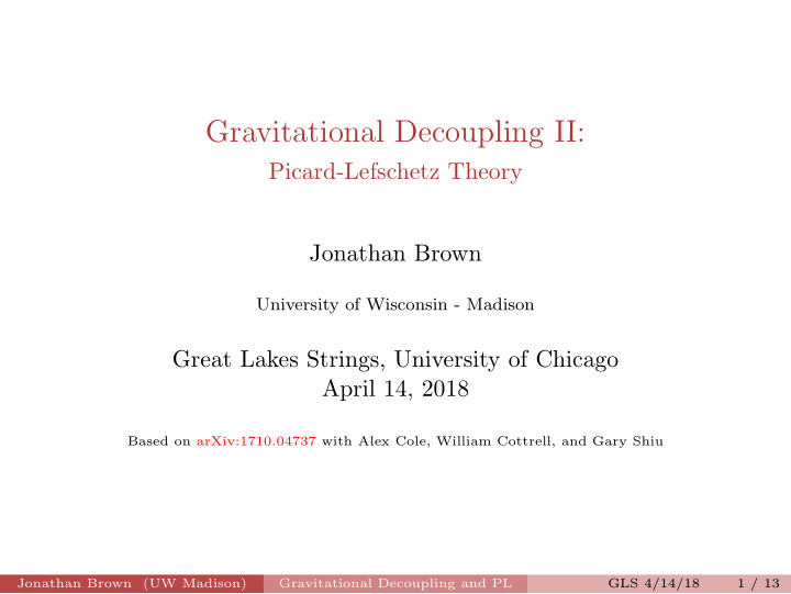 gravitational decoupling ii