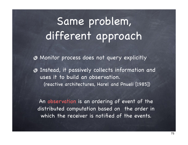 same problem different approach