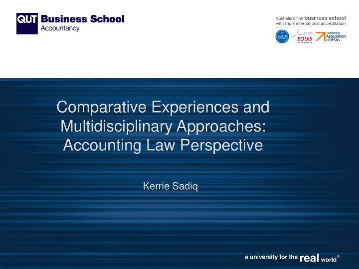 comparative experiences and multidisciplinary approaches