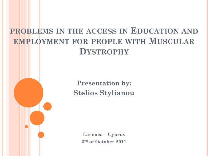problems in the access in e ducation and employment for