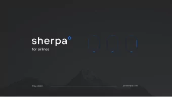 for airlines  joinsherpa.com  May, 2020  Sherpas Partners  2  Leadership Team  Max Tremaine