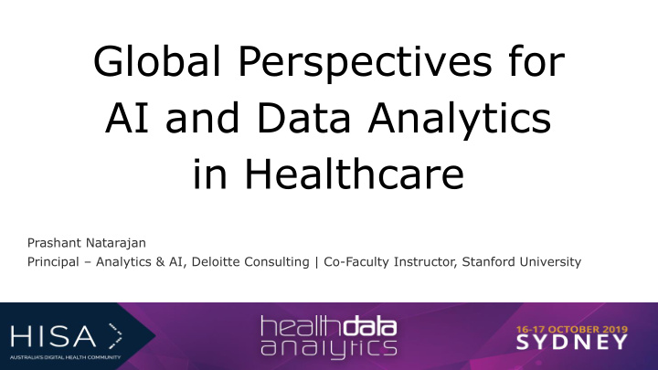 global perspectives for ai and data analytics