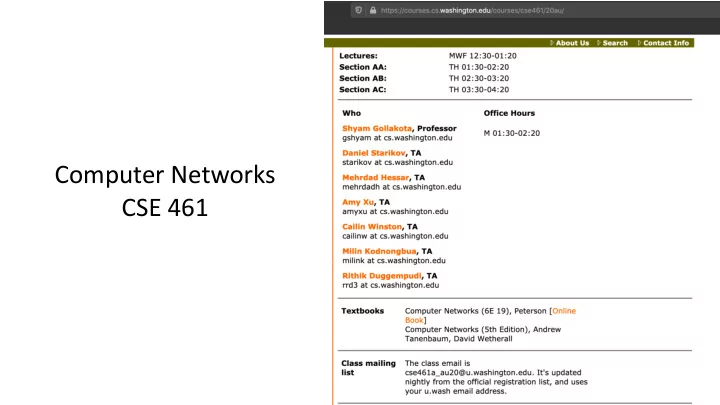 computer networks cse 461 3 projects 10 15 15 group of 3