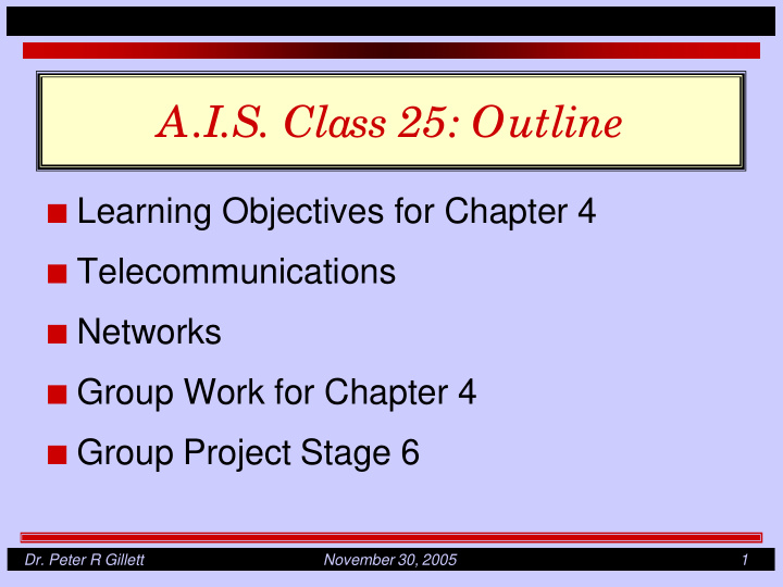 a i s class 25 outline