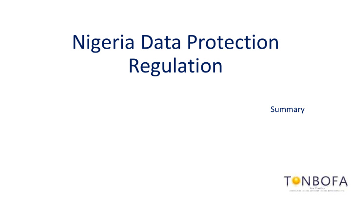nigeria data protection regulation