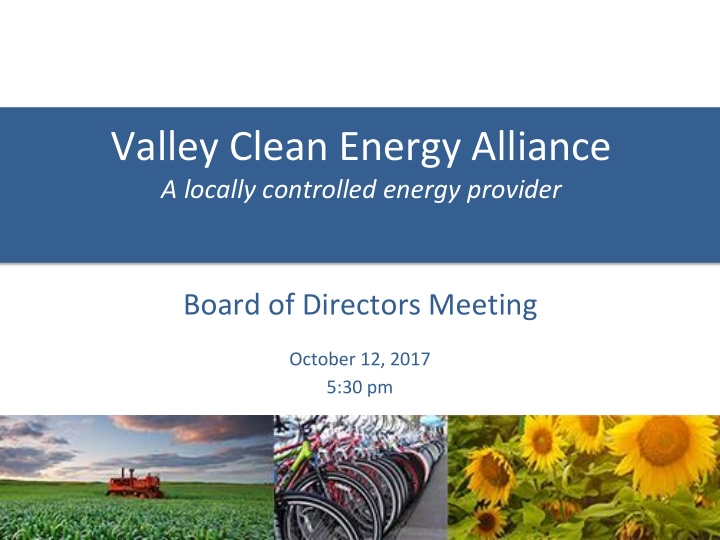 valley clean energy alliance