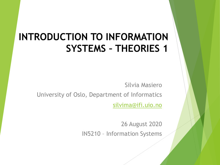 introduction to information