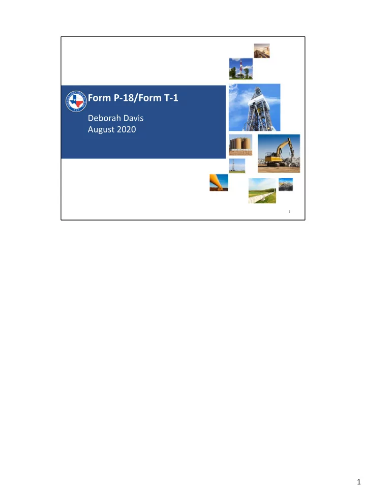 form p 18 form t 1