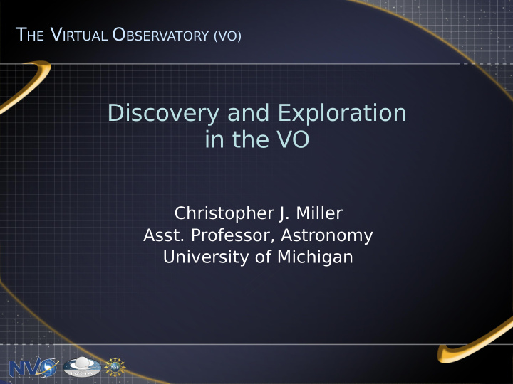 discovery and exploration in the vo