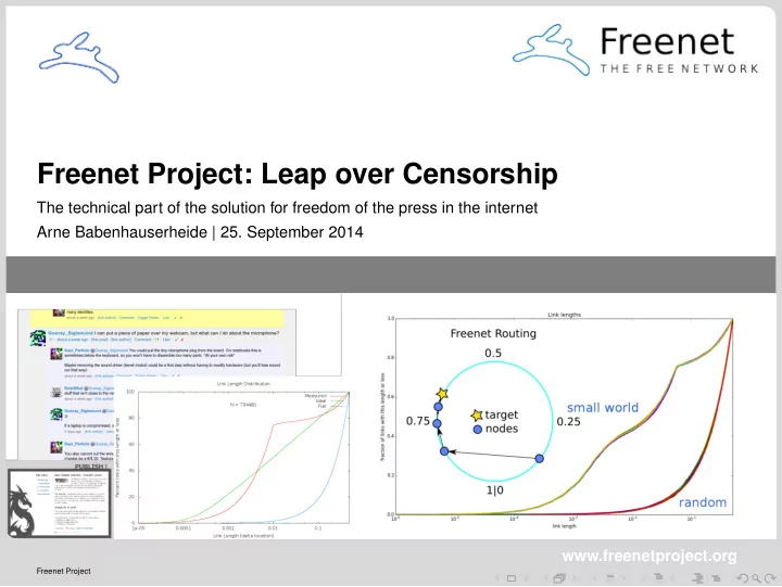 freenet project leap over censorship