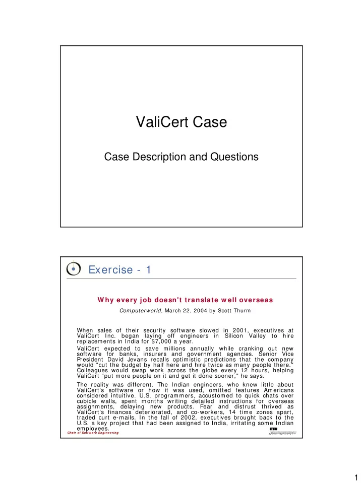 valicert case