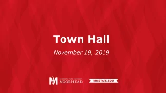 Town Hall  November 19, 2019  Our Strategic  Framework  Arrick Jackson, VP of Academic Affairs