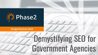 Demystifying SEO for  Government Agencies  Demystifying SEO for Government Agencies  Why should you