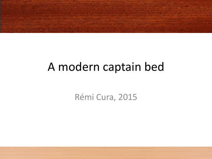 a modern captain bed