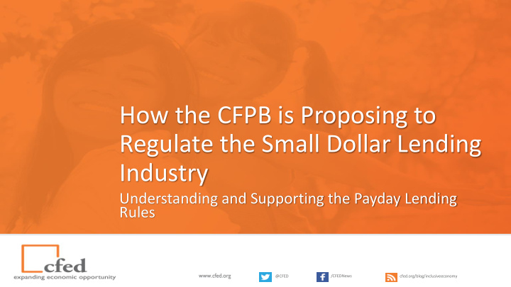 how the cfpb is proposing to