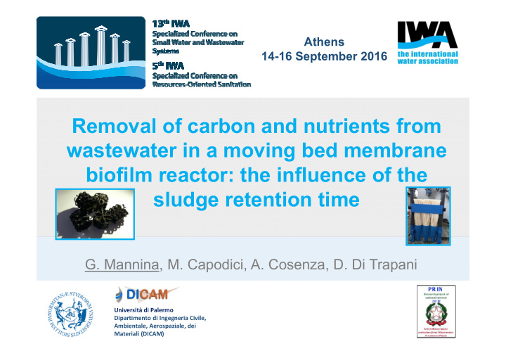 removal of carbon and nutrients from wastewater in a