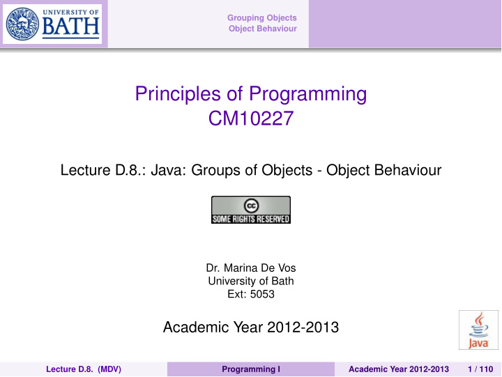 principles of programming cm10227