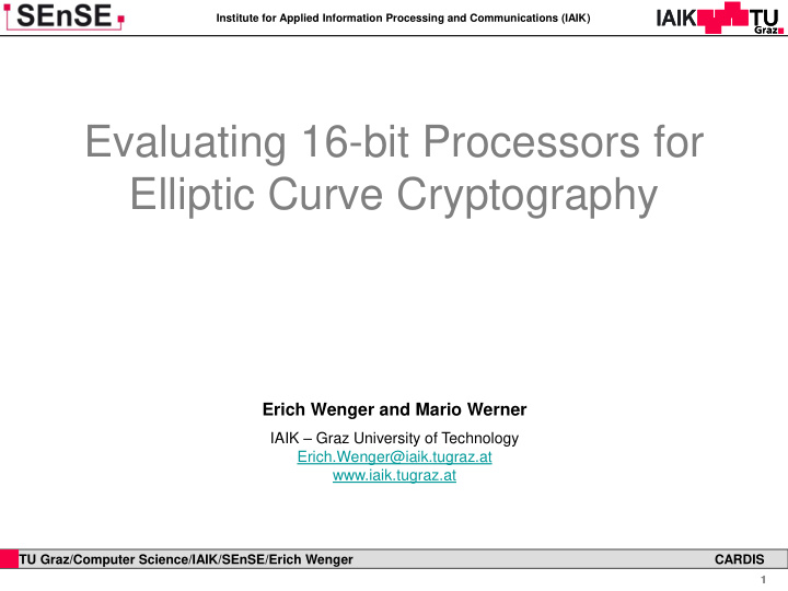 elliptic curve cryptography