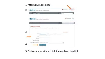 1. http://pivot.cos.com  2.  3.  4.  5. Go to your email and click the confirmation link  5.  6.