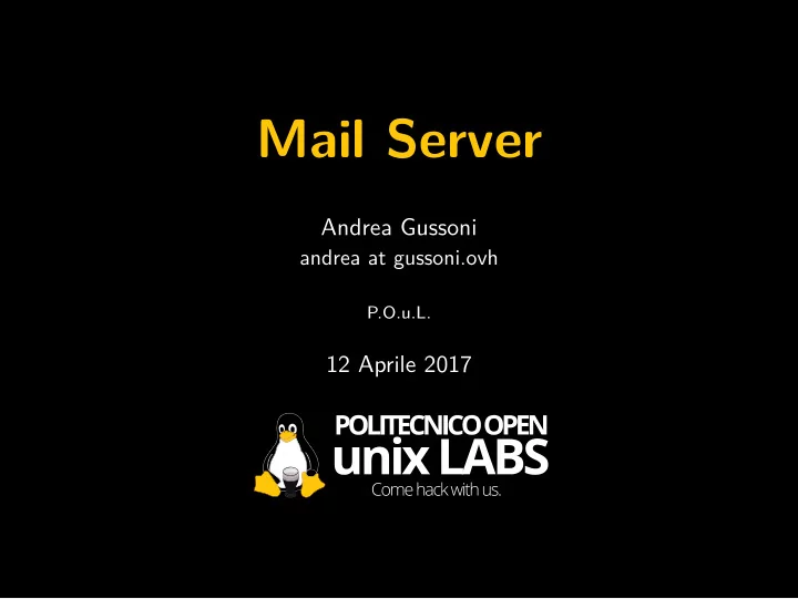 mail server