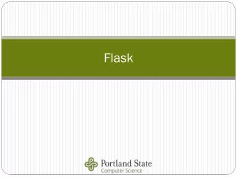Flask  Pyth  thon  on web  eb fram  amewor  orks  ks  Django  Roughly follows MVC pattern