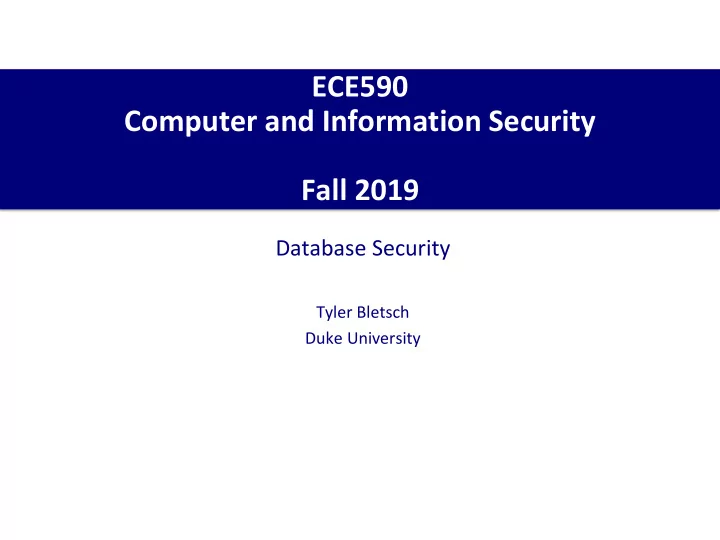 computer and information security