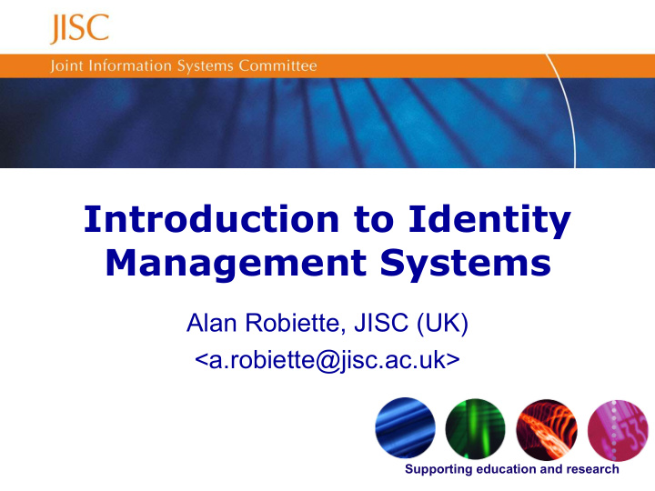 introduction to identity management systems