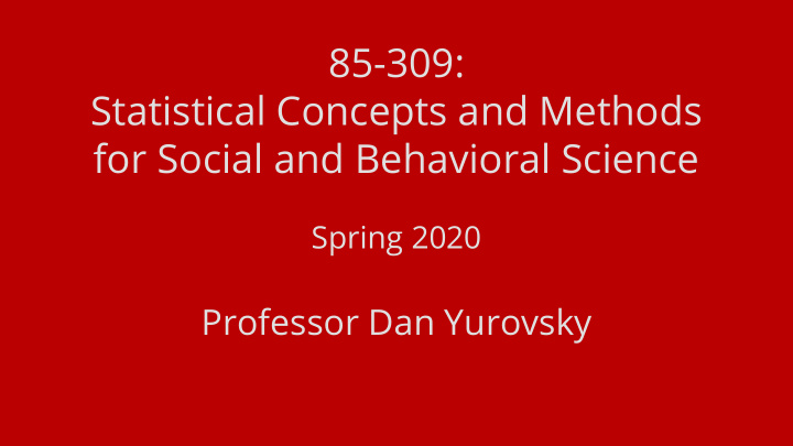 85 309 statistical concepts and methods for social and