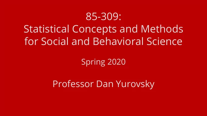 85 309 statistical concepts and methods for social and