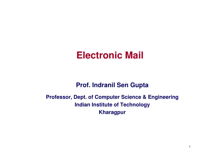 electronic mail