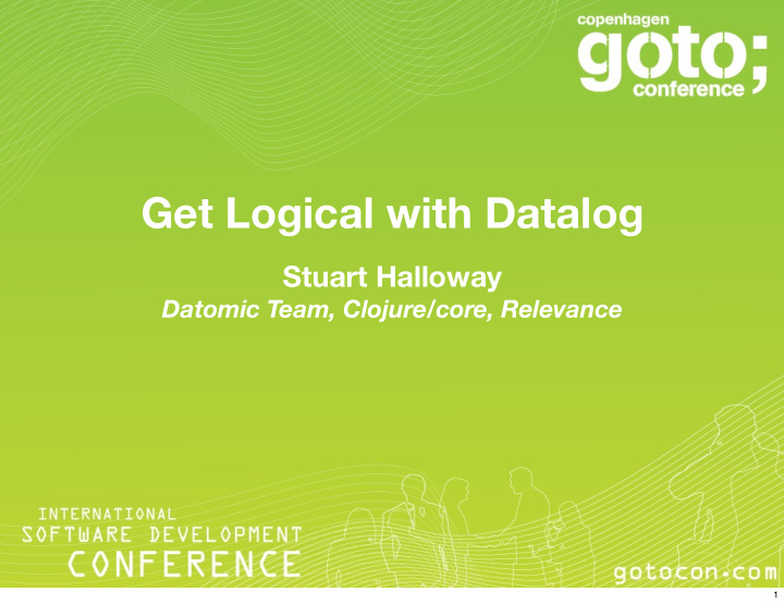 get logical with datalog