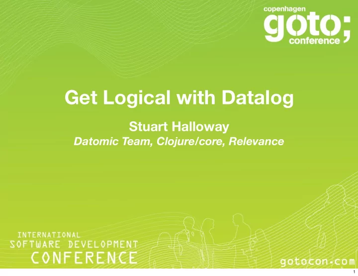 get logical with datalog