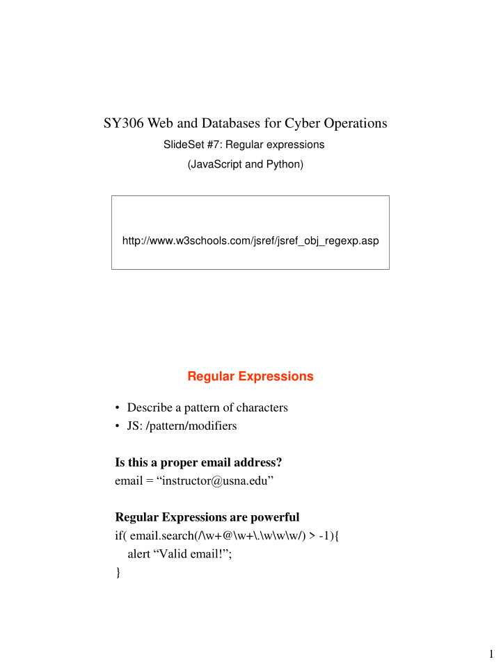 sy306 web and databases for cyber operations