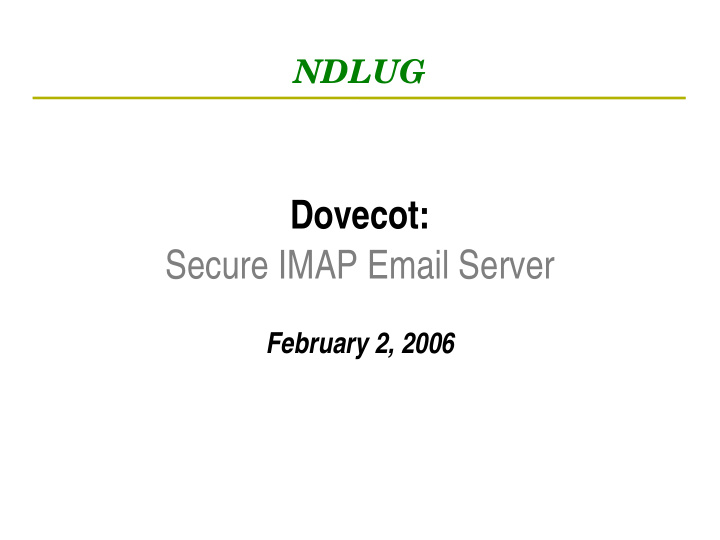 dovecot secure imap email server