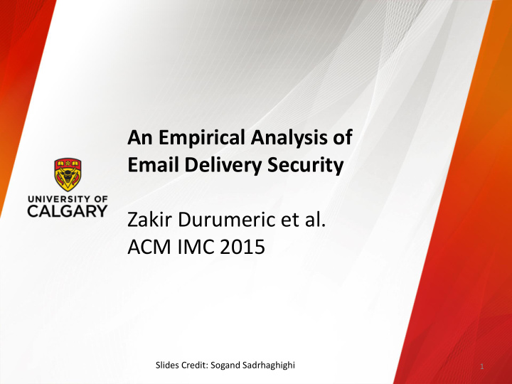 email delivery security