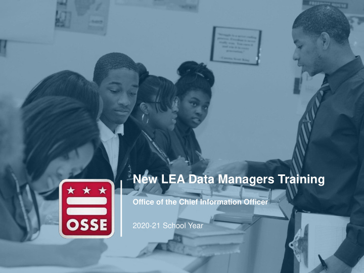 new lea data managers training