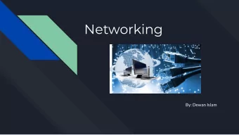 Networking  By: Dewan Islam  What is Networking?  -  Networking is the connection between two or