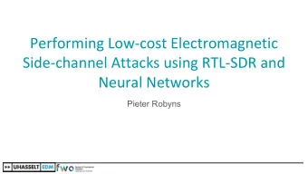 Performing Low-cost Electromagnetic  Side-channel Attacks using RTL-SDR and  Neural Networks